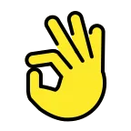 OK Hand emoji on OpenMoji