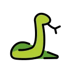 Emoji Serpiente en OpenMoji