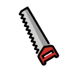 Carpentry Saw emoji on OpenMoji