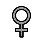 Emoji Signo femenino en OpenMoji