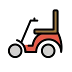 Emoji Silla de ruedas eléctrica en OpenMoji
