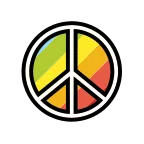 Emoji Símbolo de la paz en OpenMoji