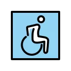 Wheelchair Symbol emoji on OpenMoji