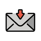Emoji Sobre con flecha en OpenMoji