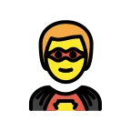 Emoji Superhéroe en OpenMoji