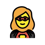 Emoji Superheroína en OpenMoji