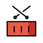 Emoji Tambor en OpenMoji