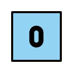 Keycap: 0 emoji on OpenMoji