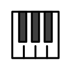 Musical Keyboard emoji on OpenMoji