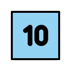 Keycap: 10 emoji on OpenMoji