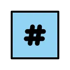Emoji Teclas: # en OpenMoji