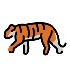 Emoji Tigre en OpenMoji