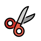 Scissors emoji on OpenMoji