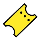 Ticket emoji on OpenMoji