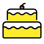 Emoji Torta de cumpleaños en OpenMoji
