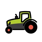 Tractor emoji on OpenMoji