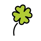 Emoji Trébol de cuatro hojas en OpenMoji