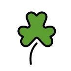 Shamrock emoji on OpenMoji