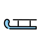 Sled emoji on OpenMoji