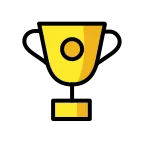 Trophy emoji on OpenMoji