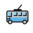 Trolleybus emoji on OpenMoji