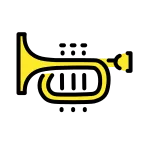 Trumpet emoji on OpenMoji