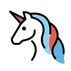 Unicorn emoji on OpenMoji