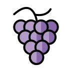Emoji Uvas en OpenMoji
