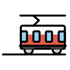 Emoji Vagón de tranvía en OpenMoji