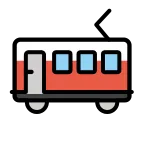 Emoji Vagón en OpenMoji