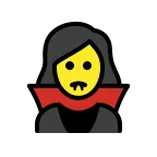 Emoji Vampiresa en OpenMoji