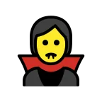 Emoji Vampiro en OpenMoji