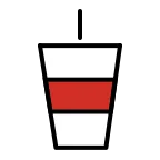 Cup with Straw emoji on OpenMoji
