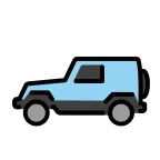 Emoji Vehículo deportivo utilitario en OpenMoji