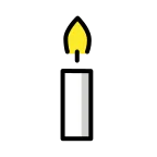 Candle emoji on OpenMoji