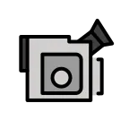Emoji Videocámara en OpenMoji