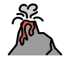 Emoji Volcán en OpenMoji