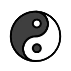 Emoji Yin yang en OpenMoji
