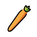 Emoji Zanahoria en OpenMoji