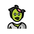 Emoji Zombi hombre en OpenMoji