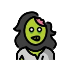 Emoji Zombi mujer en OpenMoji