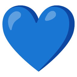 Blue Heart emoji PNG