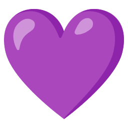 Emoji Corazón morado PNG