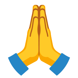 Emoji Manos juntas PNG
