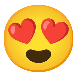 Emoji Ojos de corazón PNG