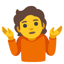 Emoji Persona encogida de hombros PNG
