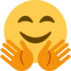 Hug emoji on Twitter / X