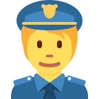 Emoji Agente de policía en Twitter / X