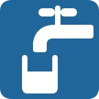 Emoji Agua potable en Twitter / X