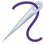 Sewing Needle emoji on Twitter / X